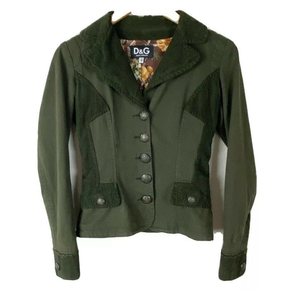 Dolce & Gabbana Jackets & Blazers - DOLCE & GABANNA VINTAGE ITTERRE olive green button